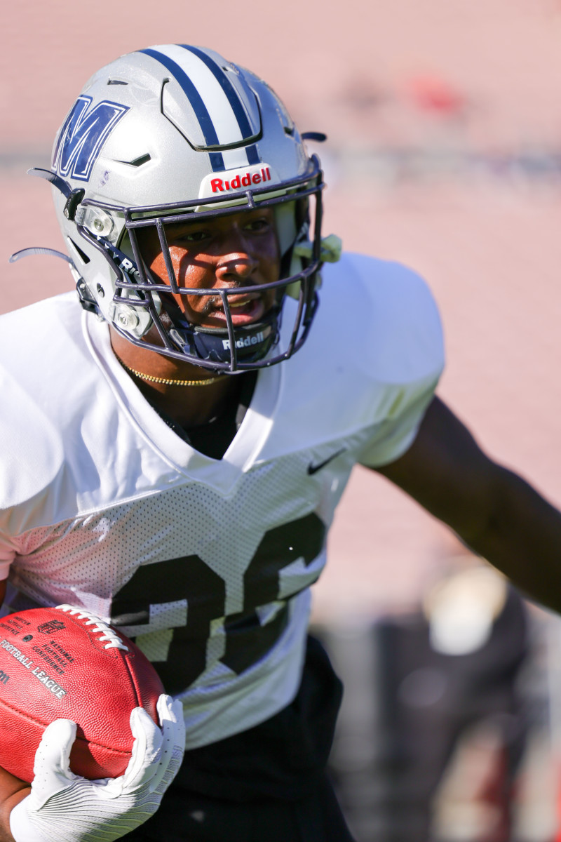 RB Owen Wright competed for the National Team at the 2023 NFLPA Bowl